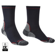 Herrensocken Bridgedale Hike LW T2 CP Boot schwarz/rot navy/red/042