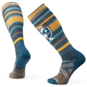 Ski-Socken Smartwool Ski Full Cushion Alpine Edge blau/gelb Twilight Blue