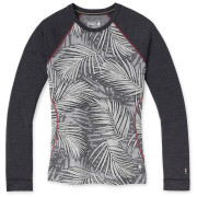 Damen-Funktionsshirt Smartwool W Merino 250 Baselayer Pattern Crew Bxd grau LightGrayPalm