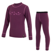 Kinderset Sensor Double Face triko+spodky vločk lila Purple
