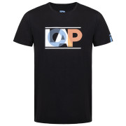 Herren T-Shirt Loap Albertto schwarz Tap Shoe/White