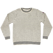 Pullover Devold Islender Refined Sweater weiß/schwarz OFFWHITE/INK