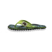 Damen Flip-Flops Gumbies Lime Hibiscus
