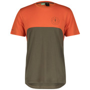 Herren Rad-Shirt Scott Trail Flow DRI SS grün/orange braze orange/shadow brown