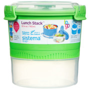 Lebensmittelbox Sistema Round Lunch Stack TO GO 965ml grün