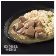 Fertigessen Expres menu Pute auf Speck mit Reis KM