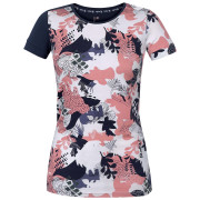 Damen-T-Shirt Rafiki Karin weiß/rosa/blau Asante