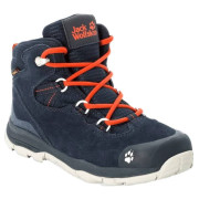 Kinderschuhe Jack Wolfskin Mtn Attack 3 Lt Texapore Mid K dunkelblau DarkBlue/Orange