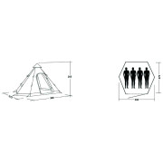 Zelt Easy Camp Tipi Pixel