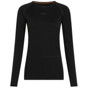 Damen-Funktionsshirt Icebreaker Women Merino 200 ZoneKnit LS Crewe schwarz Black
