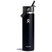 Thermoflasche Hydro Flask Wide Flex Straw Cap 24 oz schwarz black