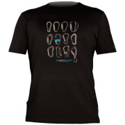 Herren-T-Shirt Direct Alpine Flash schwarz/blau Black/Blue(Carabiners)