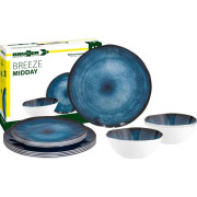 Geschirrset Brunner Melamine Set Breeze dunkelblau