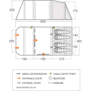 Familienzelt Vango Lismore Air 450 Package