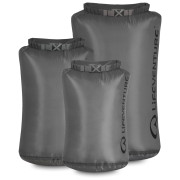 Packsack LifeVenture Ultralight Dry Bag Multipack (5L, 10L, 25L) grau Grey