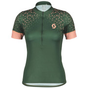 Damen-Radtrikot Scott W's Endurance 20 SS grün smoked green/crystal pink