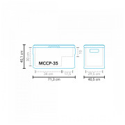 Kompressor-Kühlschrank Mestic Coolbox Compressor MCCP-35 AC/DC