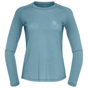 Damen-T-Shirt Norrona femund pureUll Long Sleeve blau Trooper