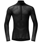 Herren-Funktionsshirt Devold Wool Mesh Pro Zip Neck Man schwarz Black