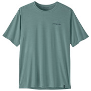 Herren-T-Shirt Patagonia Men's Capilene Cool Daily Shirt - Boardshort Logo blau/grün Blue Sage - Light Blue Sage X-Dye