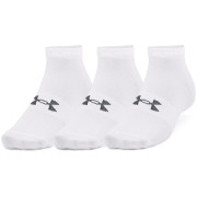 Socken-Set Under Armour Essential Low Cut 3pk weiß White / White / Pitch Gray