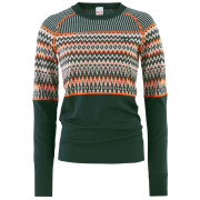 Damen-Funktionsshirt Kari Traa Silja Ls schwarz/orange Pine
