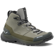 Wanderschuhe Salewa Puez Leather Mid Ptx M khaki Shadow/Dark Olive