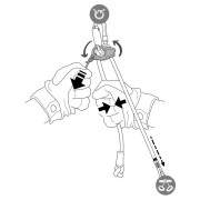 Doppelte Selbstsicherungsschlinge Petzl Dual Connect Adjust