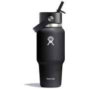 Thermotasse Hydro Flask Wide Flex Straw Travel Bottle 24 Oz schwarz black