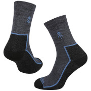 Socken MOOA Merino Forest blau Denim Blue