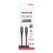 Lade- und Datenkabel Swissten Aramid Reinforced USB-C/Lightning 1,5 m