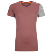 Damen-T-Shirt Ortovox 185 Rock'N'Wool Short Sleeve W rot BlushBlend