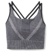 Damen-Funktionsunterwäsche Smartwool W Intraknit Strappy Bra 2023 schwarz black heather