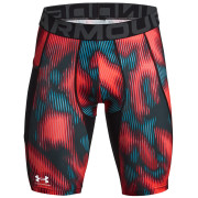 Herren funktionelle Boxershorts Under Armour HG Prtd Long Shorts rot/schwarz Beta / / Black