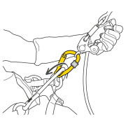 Umlenkrolle Petzl Rollclip Z Screw-Lock