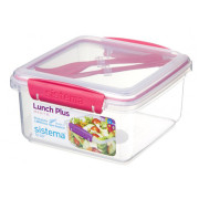 Snack-Box Sistema Lunch Plus To Go 1,2L rosa