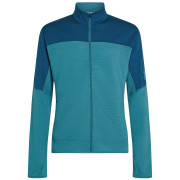 Herren Funktions-Sweatshirt Icebreaker Men Merino Blend 300 RealFleece™ Descender LS Zip hellblau Topaz/Atlant/Cb