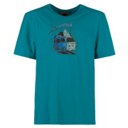 Herren-T-Shirt E9 Furgo Men's blau Tropical Sea