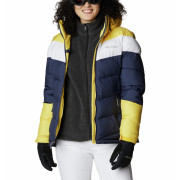 Damen-Winterjacke Columbia Abbott Peak Insulated Jacket blau/gelb Nocturnal, White, Sun Glow
