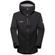 Herrenjacke Mammut Kento HS Hooded Jacket Men schwarz/weiß Blackwhite