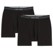 Herren-Boxershorts Icebreaker Men Merino 150 Anatomica Boxers 2 Pack schwarz Black