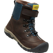 Kinderschuhe Keen Greta Boot Wp Youth braun coffee bean/blue wing teal