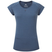 Damen-T-Shirt Mountain Equipment Equinox Wmns Tee blau Me-01519 Denim Blue Stripe