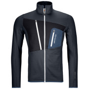 Herren-Sweatshirt Ortovox Fleece Grid Jacket schwarz BlackSteel