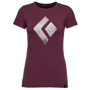 Damen-T-Shirt Black Diamond Chalked Up Tee lila Blackberry