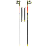 Trail Running Stöcke Leki Micro Trail Race rot FloorescentRedNeonyellowNaturalcarbon