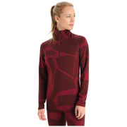 Damen Funktions-Sweatshirt Icebreaker 250 Vertex LS Half Zip Fractured Landscapes
