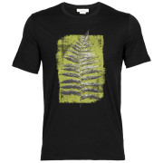 Herren-T-Shirt Icebreaker Tech Lite II SS Tee Fern Imprint schwarz black