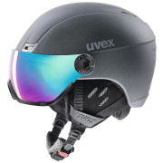 Skihelm Uvex HLMT 400 Visor style grau TitanumMat