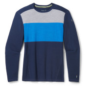Herren-Funktionsshirt Smartwool M Classic Thermal Merino BL Colorblack CB blau/hellblau deep navy-laguna blue